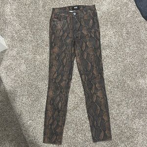 Paige Snakeskin Denim Women's Jeans Size 24